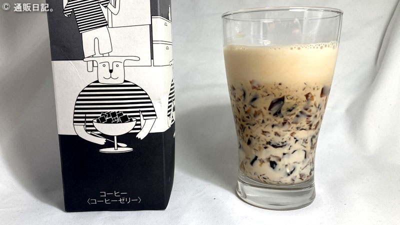伊東屋珈琲 クラッシュドコーヒーゼリー + 牛乳は最強の組み合わせ