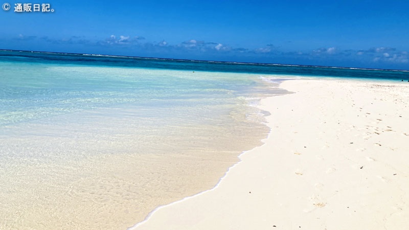 マニャガハ島のビーチ