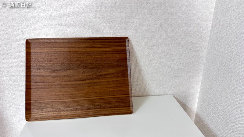 すべりにくい木製トレー(M ダークブラウン)