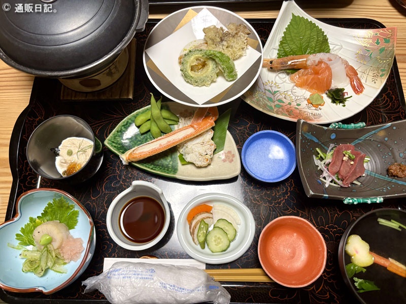 旅館山快 部屋食（夕食）