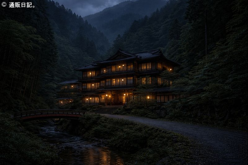山の中にある不思議な雰囲気の宿